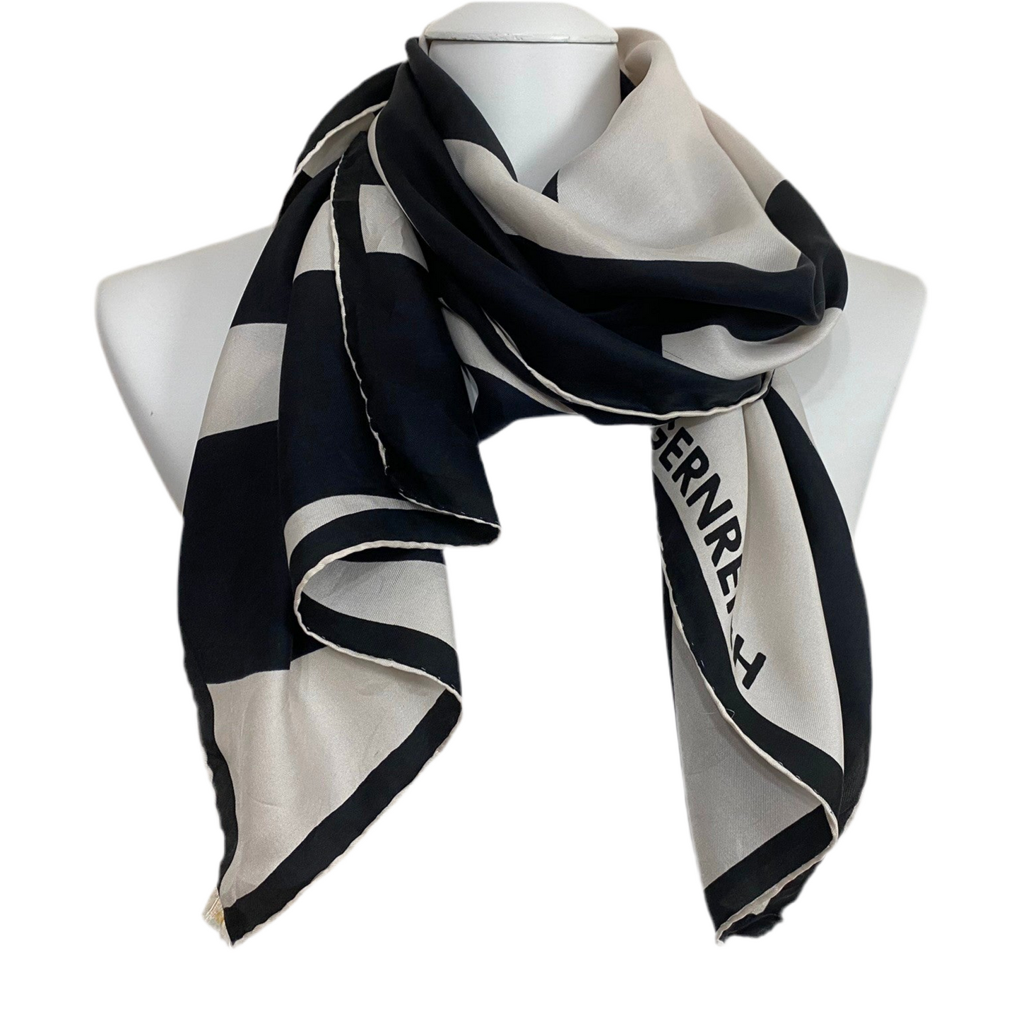 Rudi Gernreich Silk Scarf - Geometric - 15" x 57" Long