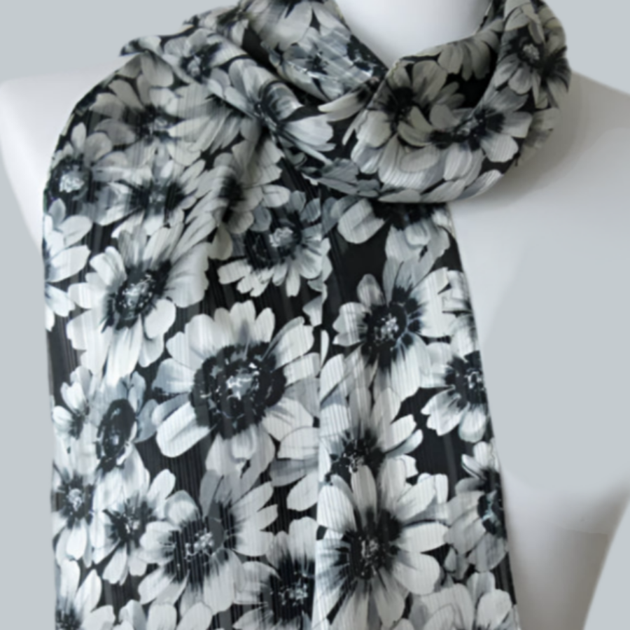 Echo Classy Floral Silk Scarf - Long – 5455
