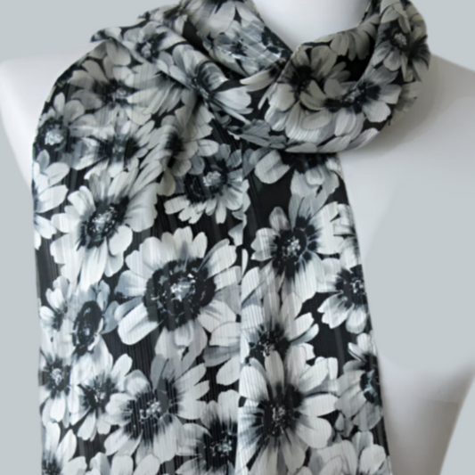 Echo Classy Floral Silk Scarf - Long – 5455