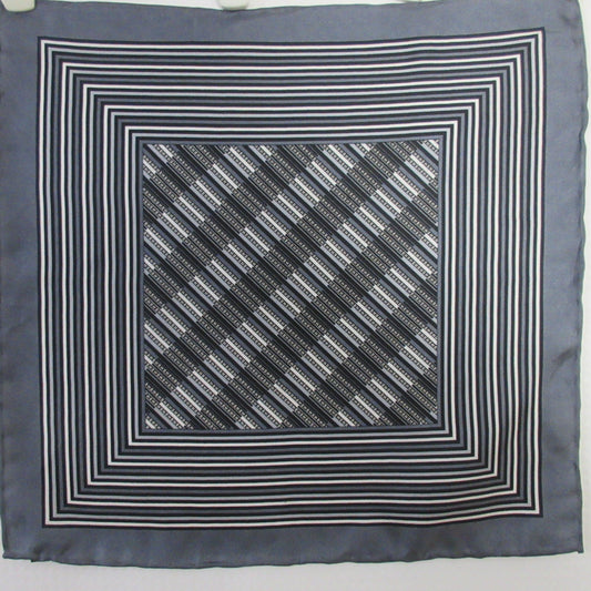 Geometric Design Mens Silk Scarf - Pocket Square - 5504