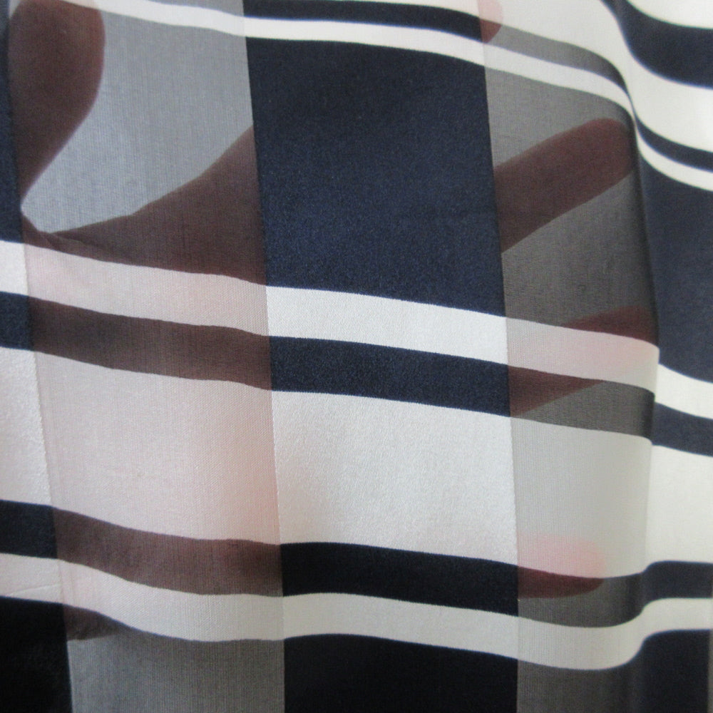 Anne Klein Designer Geometric Silk Scarf - Long - 5508