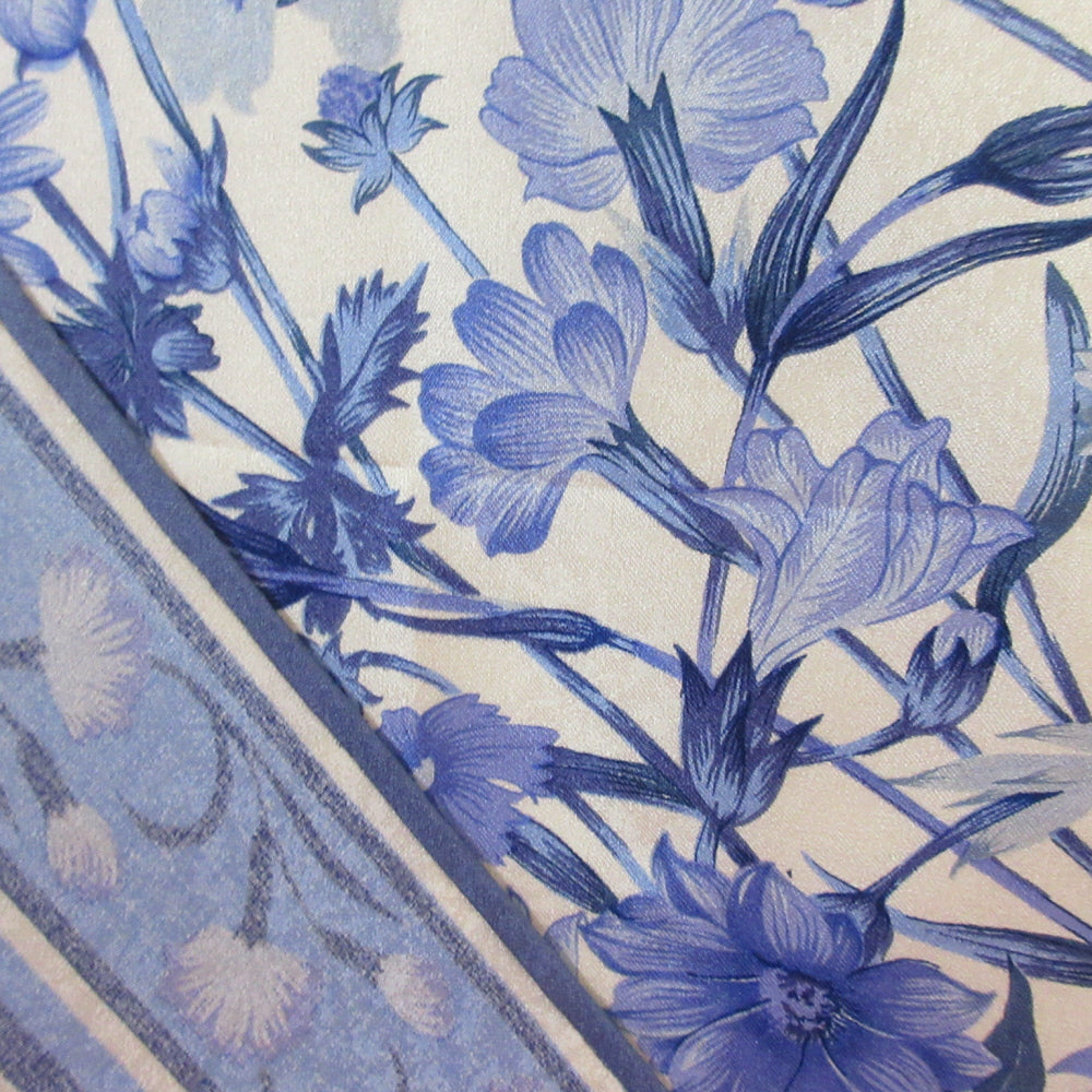 Jim Thompson NWT Floral Linen Silk Scarf - Square - 5510