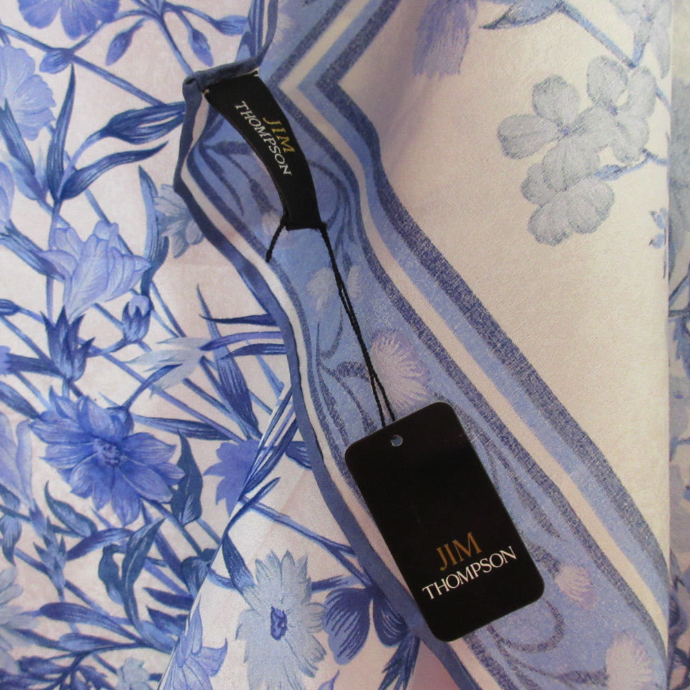 Jim Thompson NWT Floral Linen Silk Scarf - Square - 5510