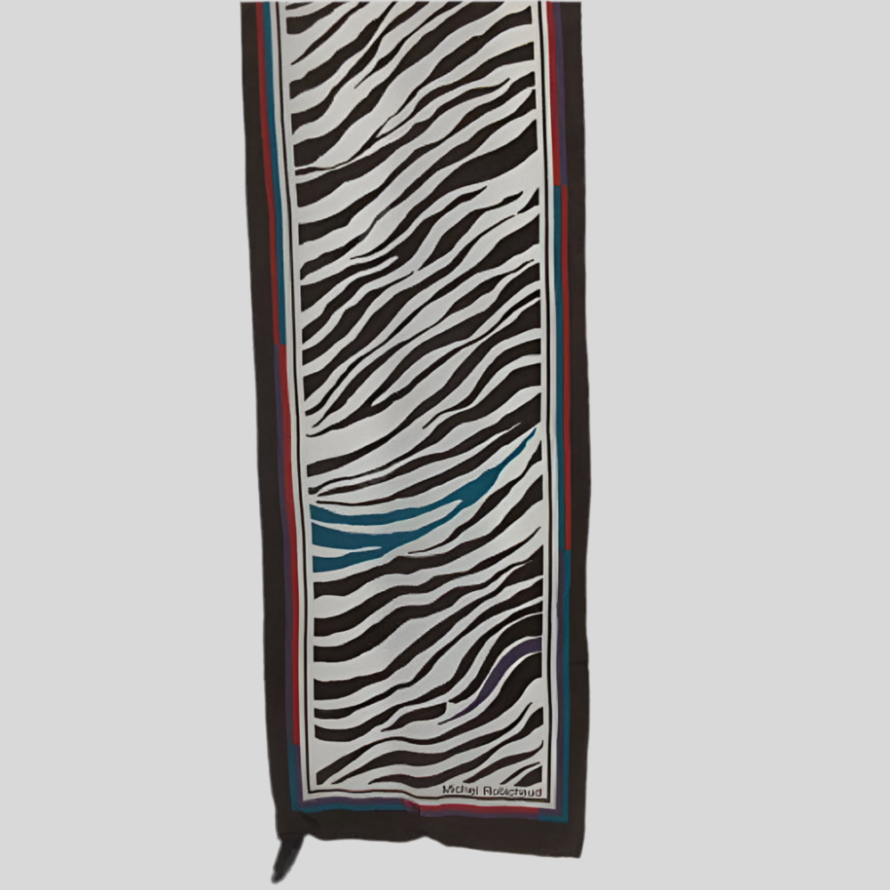 Michel Robichaud Animal Print Silk Scarf - Long – 4455