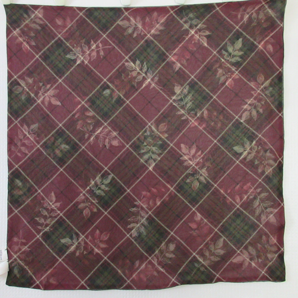 Talbots Designer Chiffon Silk Scarf - Small 21" Square - 5512
