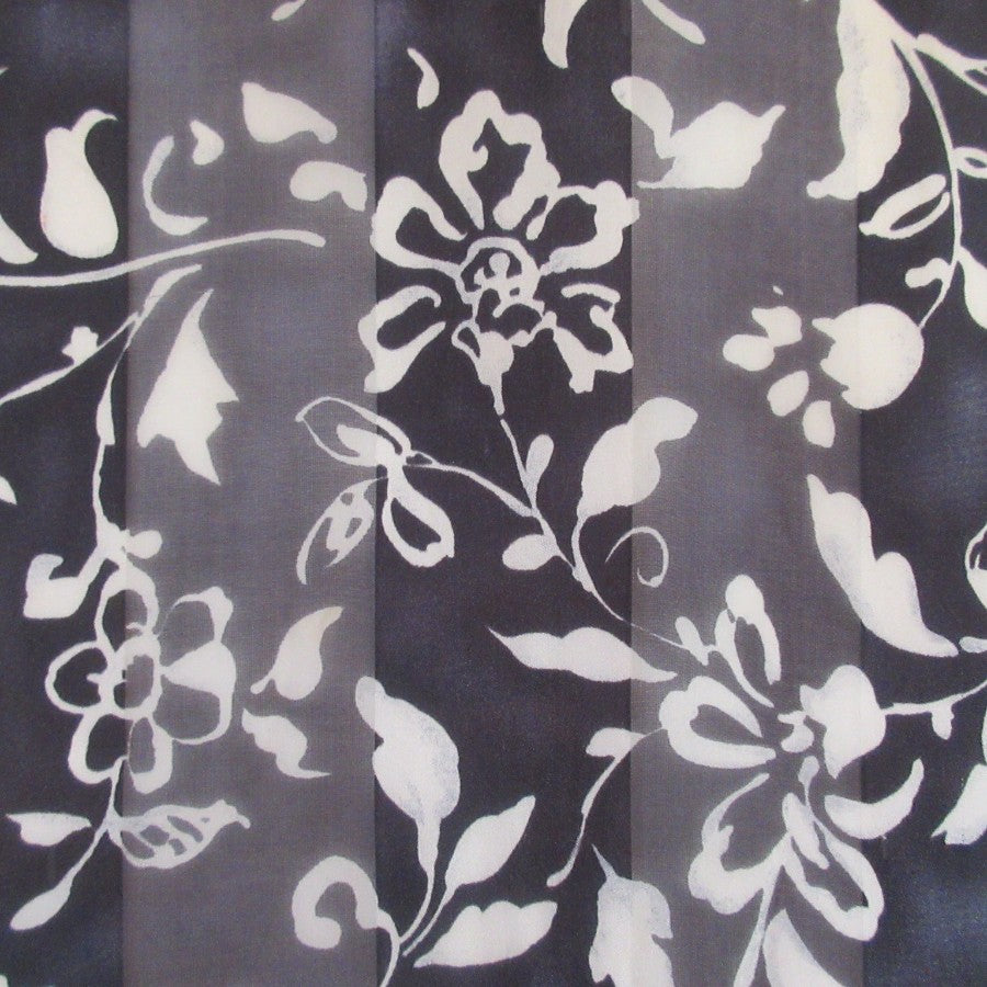 Elaine Gold Floral Silk Scarf - Long - 5377