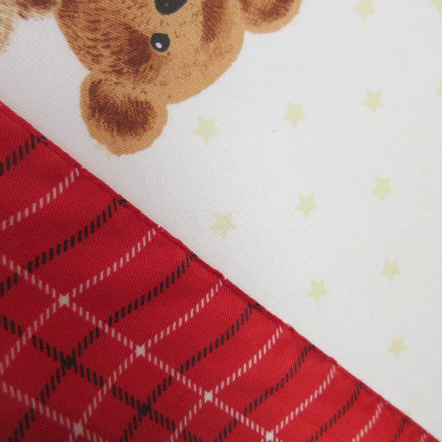 Avon Teddy Bear Christmas Scarf - Square - 5376