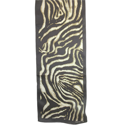 Jones New York Animal Print Silk Scarf - Long - 5317