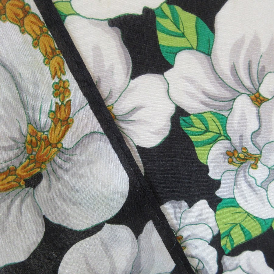 Honey Floral Silk Scarf - Long - 5318