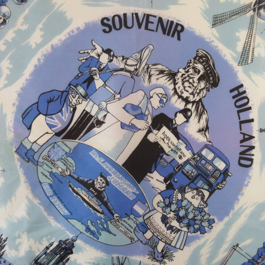 Lovely Vintage Souvenir Holland Scarf - Square - 5320
