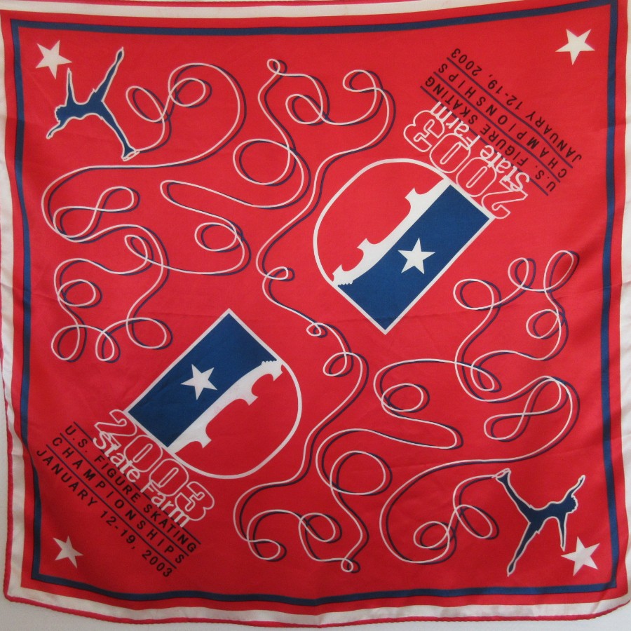 State Farm Figure Skating 2003 Silk Scarf - Square - 5321