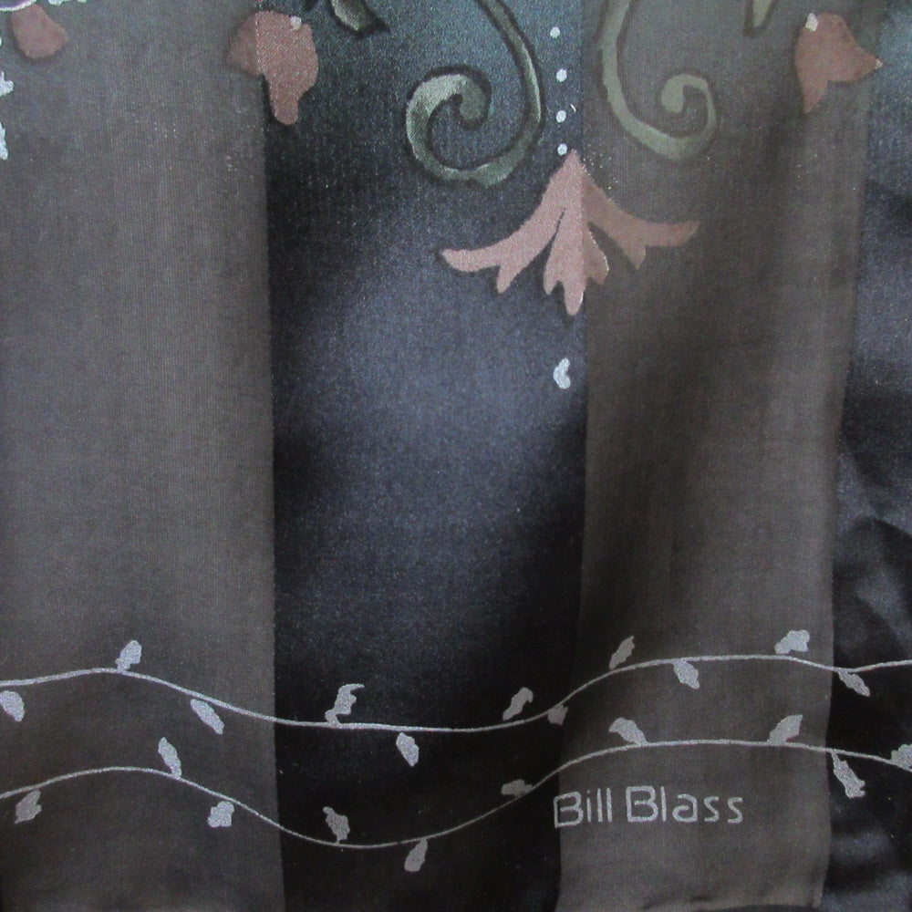 Bill Blass Designer Silk Scarf - Long - 5516