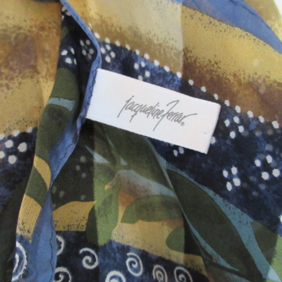 Jacqueline Ferrar Designer Silk Scarf - Long - 5326