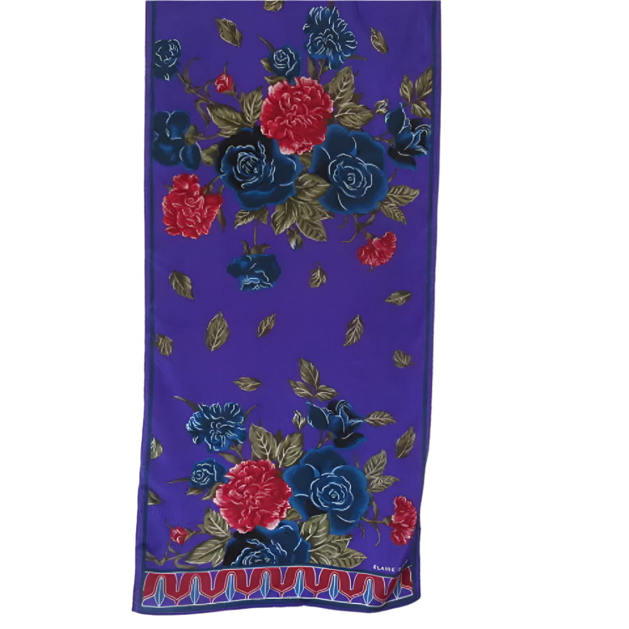 Elaine Gold Silk Scarf - Long - 5329