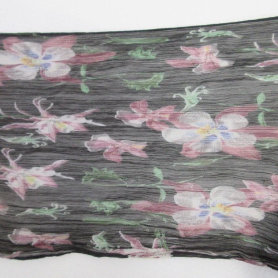 Made India Floral Design Scarf - Long