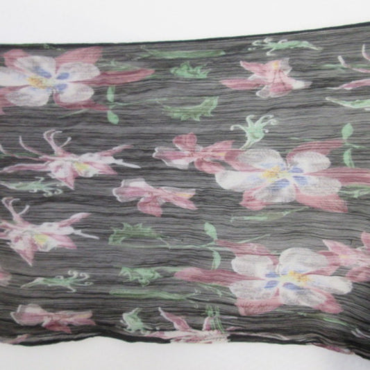 Made India Floral Design Scarf - Long
