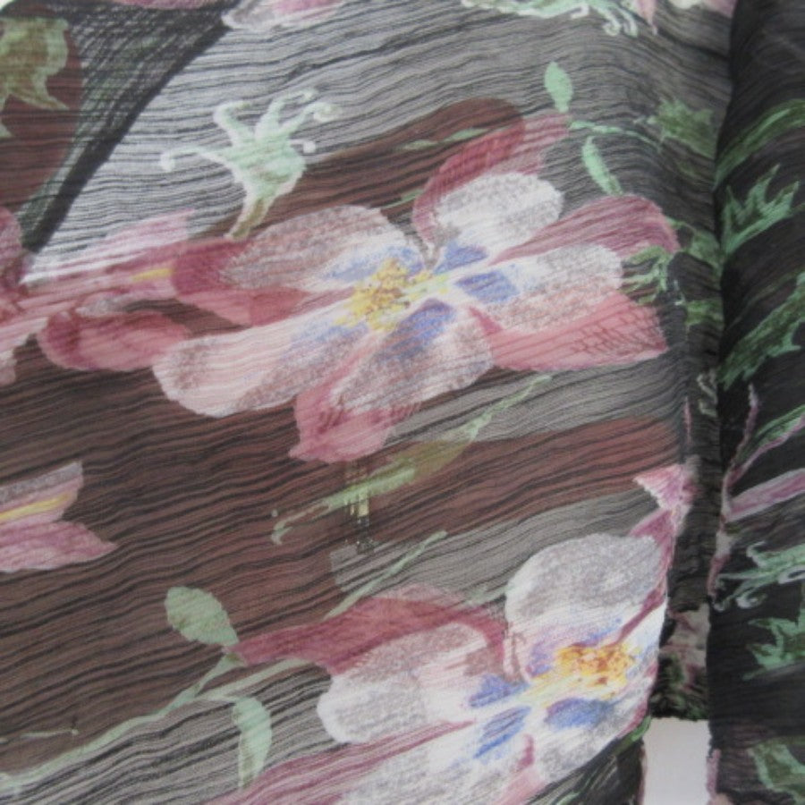 Made India Floral Design Scarf - Long