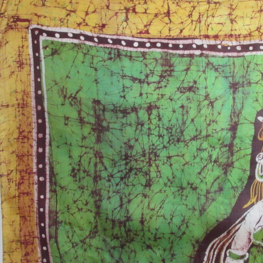 Indian Art Silk Scarf - Square - 5334