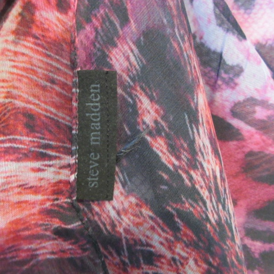 Steve Madden Animal Print Silk Scarf - Long - 5340