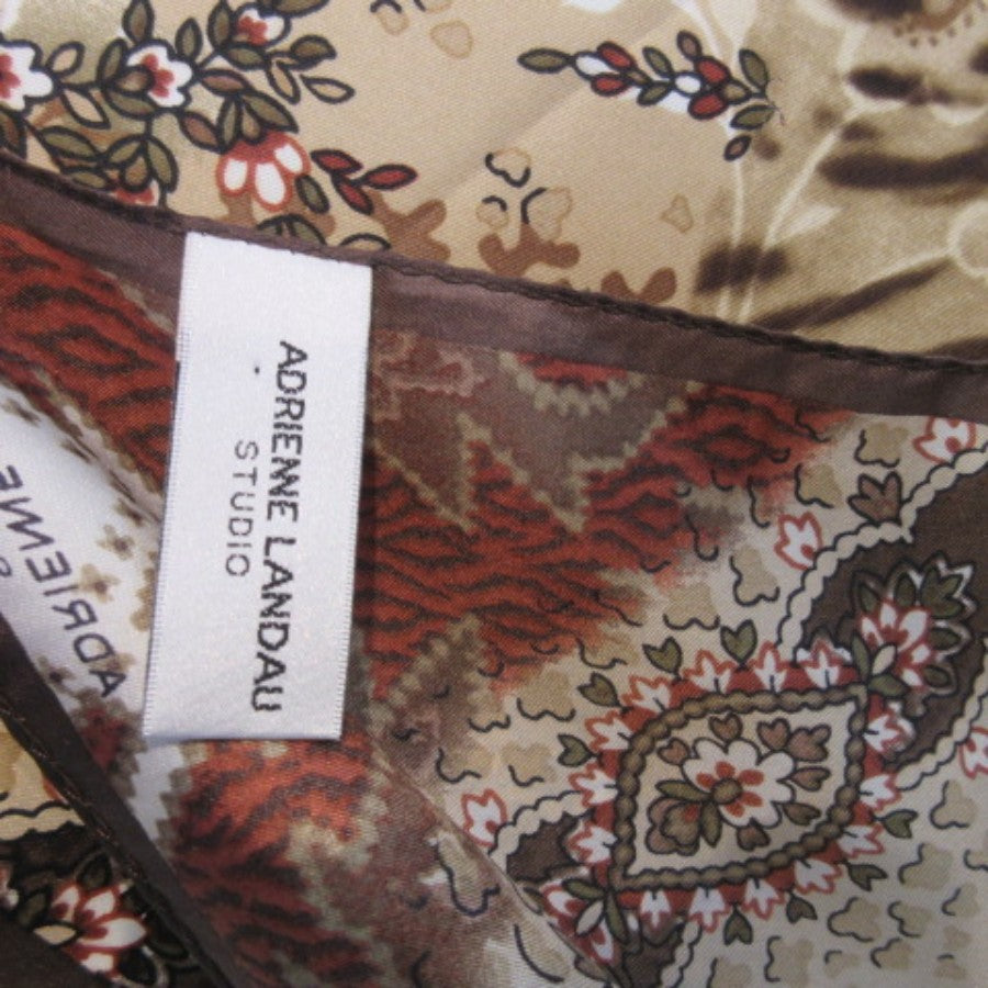 Adrienne Landau Designer Silk Scarf - Long - 5341