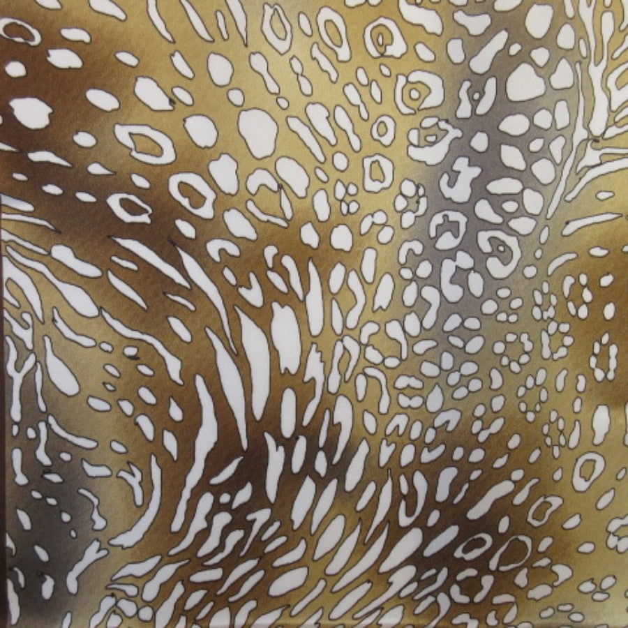 Adrienne Landau Animal Print Floral Silk Scarf - Long - 5342