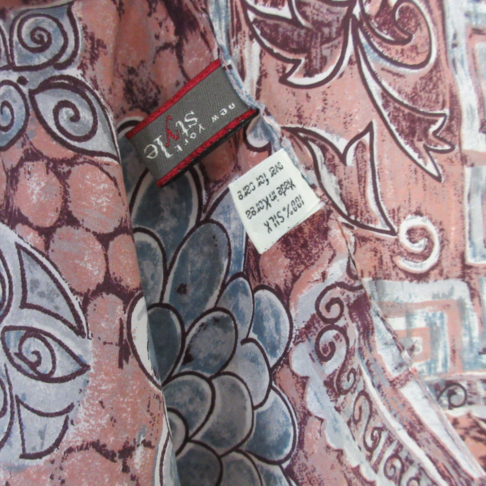New York Style Designer Silk Scarf - Long - 5520
