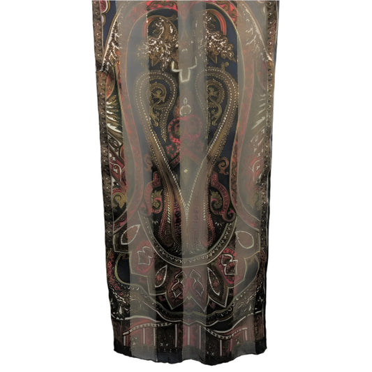 Paisley Silk Scarf - Long - 5344