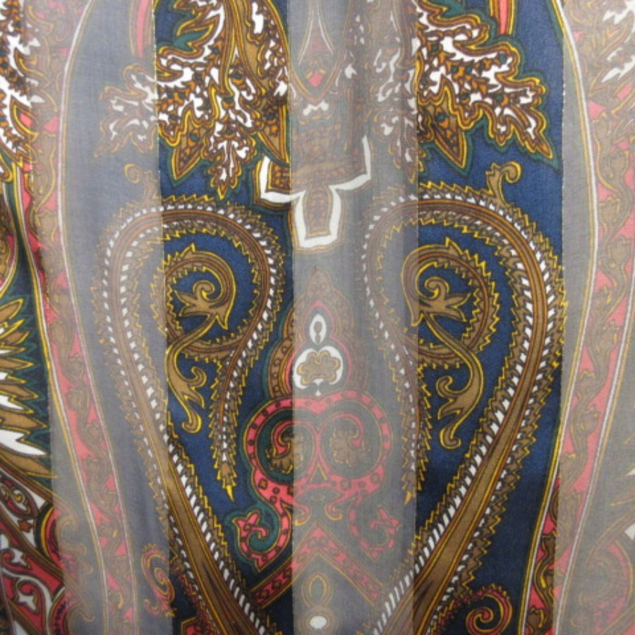 Paisley Silk Scarf - Long - 5344
