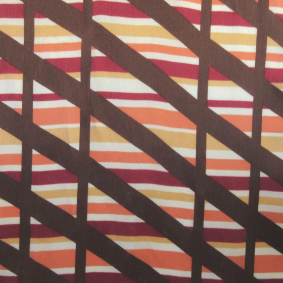 Abstract Silk Scarf - Long - 5345