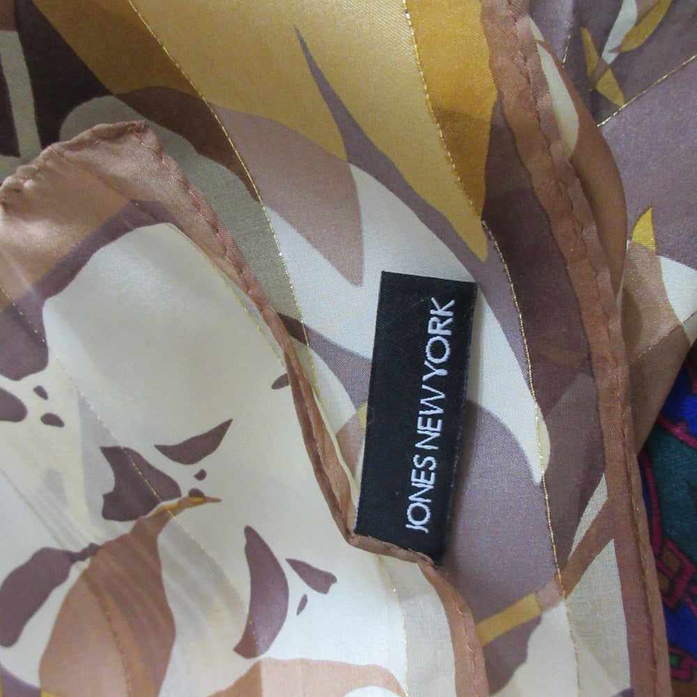 Jones New York Designer Silk Scarf - Long - 5522