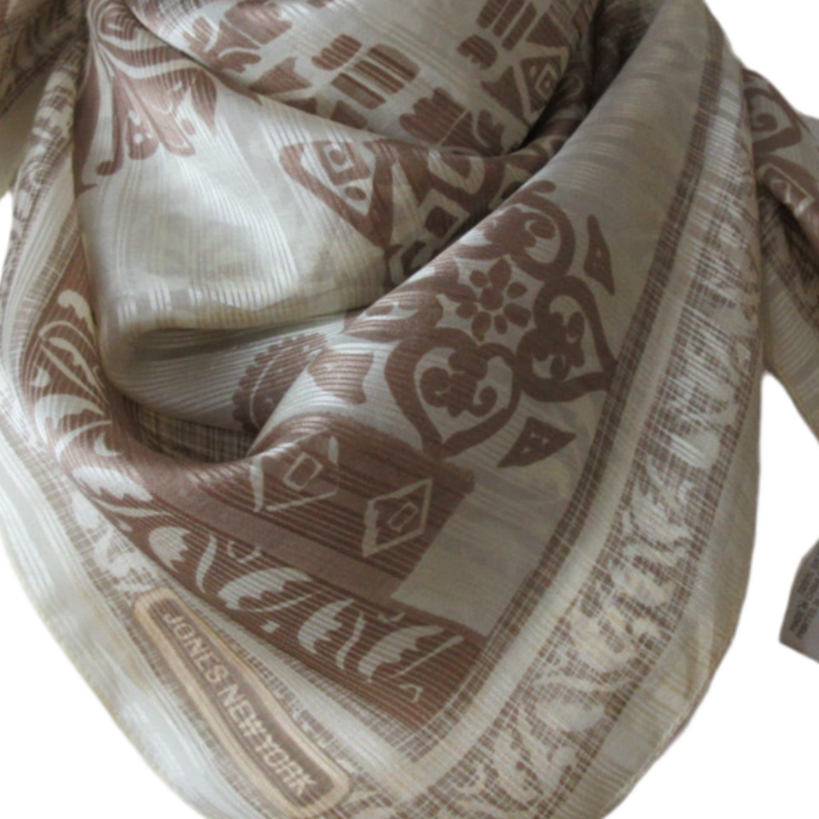 Jones New York Designer Silk Scarf - Square - 5494