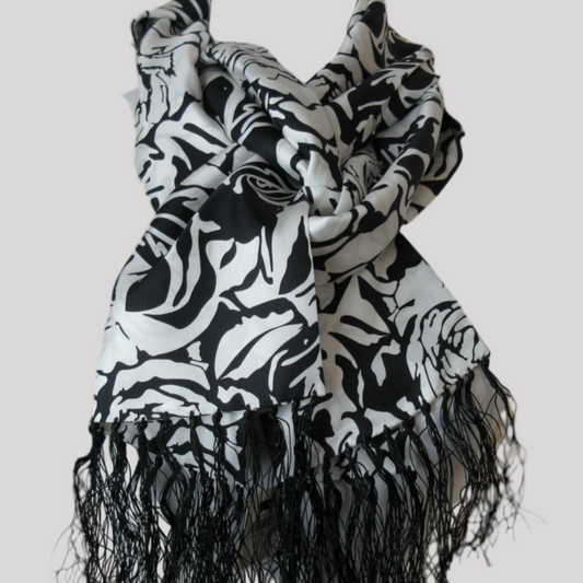 NWT Jacob Reversible 2 Ply Silk Scarf - Long – 5518
