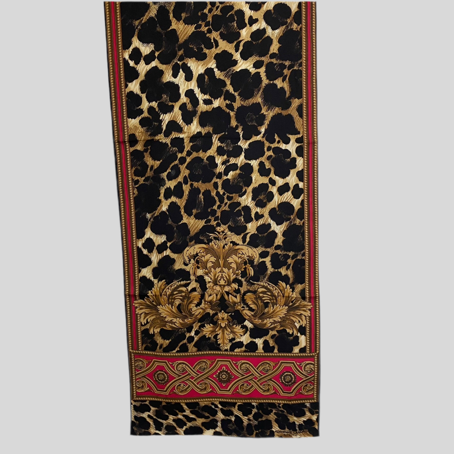 Adrienne Landau Animal Print Silk Scarf - Long - 5225