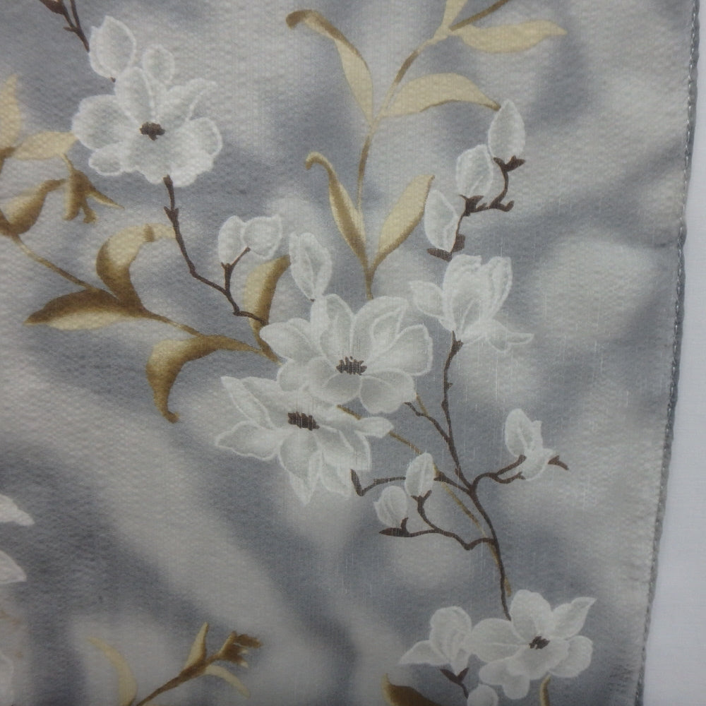 PERRY ELLIS Chiffon Flowers Scarf - Long Poly  - 5549