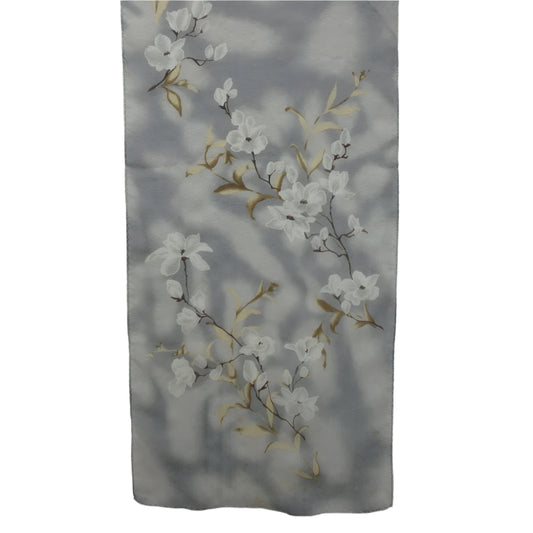 PERRY ELLIS Chiffon Flowers Scarf - Long Poly  - 5549