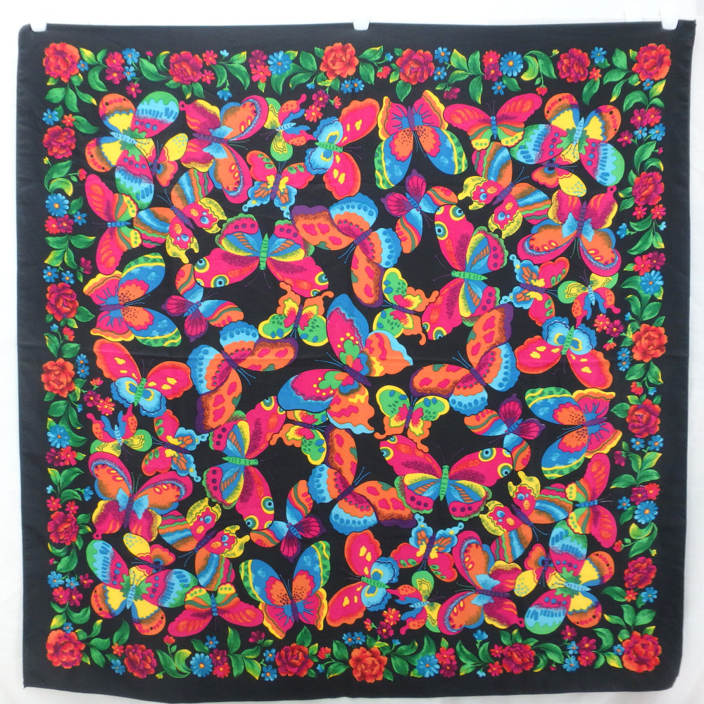 BUTTERFLIES Flowers Design Scarf - Square - 5545