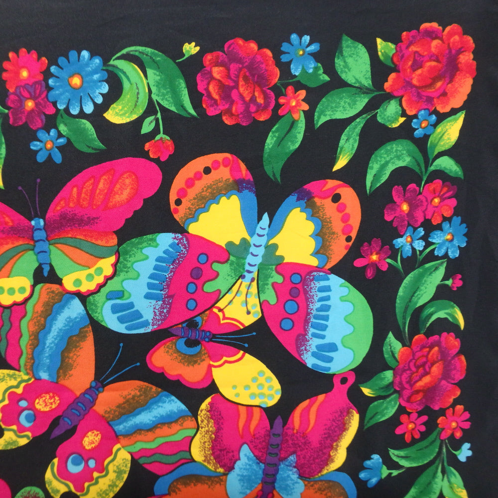 BUTTERFLIES Flowers Design Scarf - Square - 5545