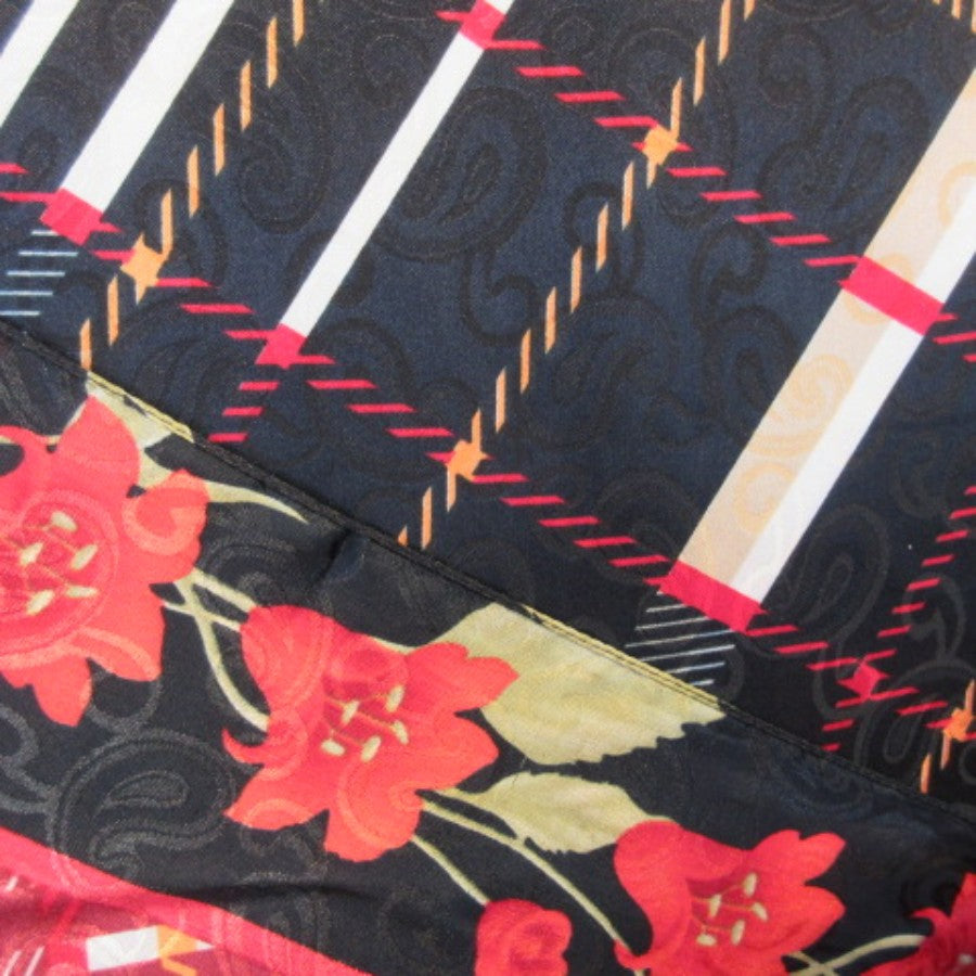 Orkide Floral Silk Scarf - Square - 5364