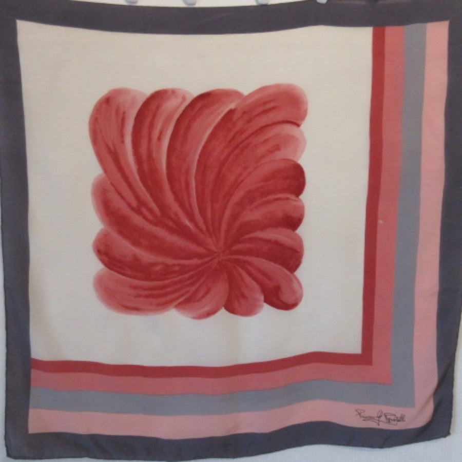 Princess G Pignatelli Floral Silk Scarf 33" Square - 5367