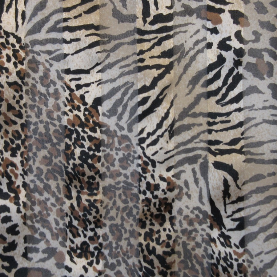 Animal Print Polyester Scarf - Long - 5268