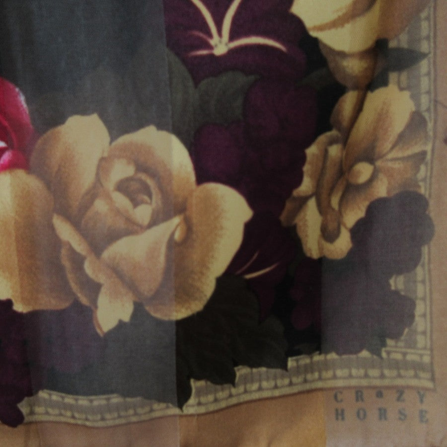 Crazy Horse Liz Claiborne Floral Scarf - Long - 5370