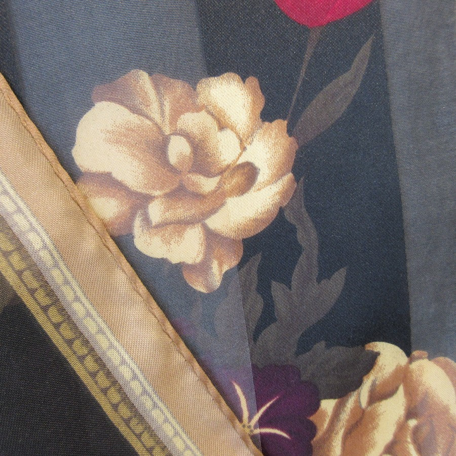 Crazy Horse Liz Claiborne Floral Scarf - Long - 5370