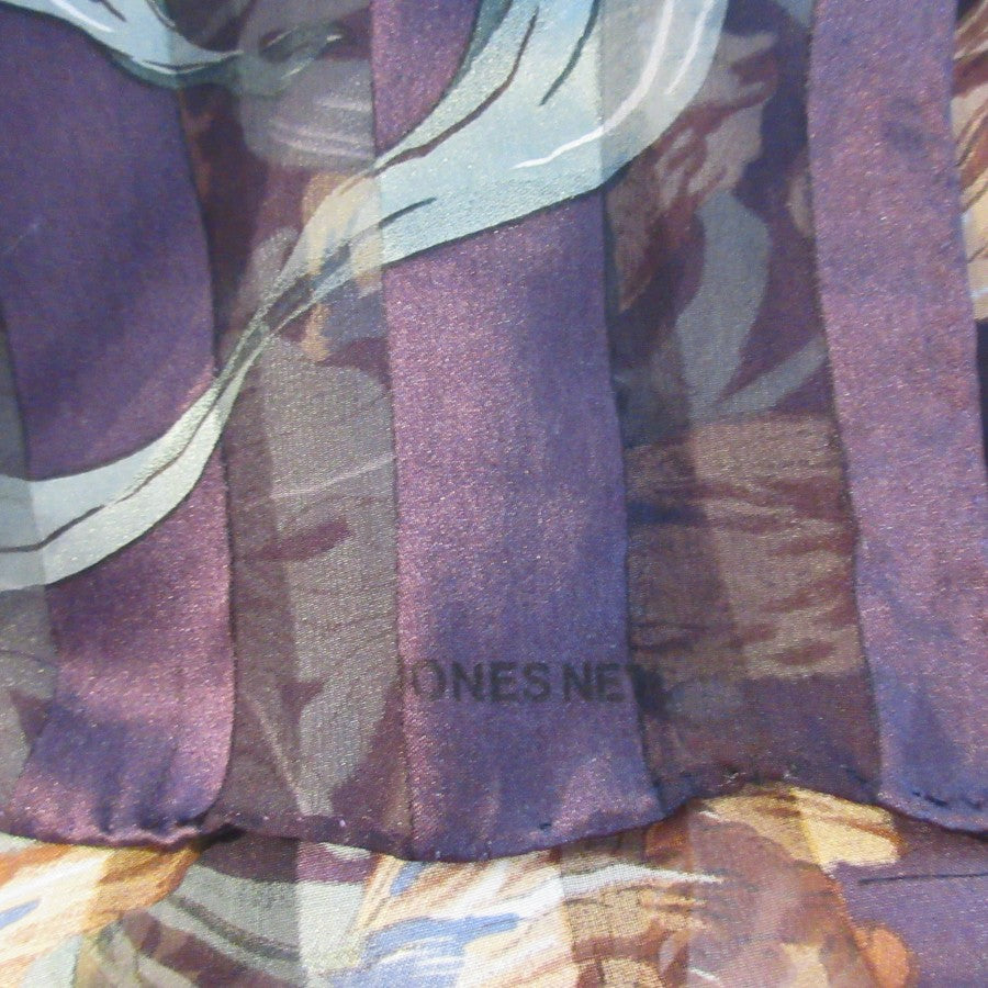 Jones New York Floral Silk Scarf - Long - 5375