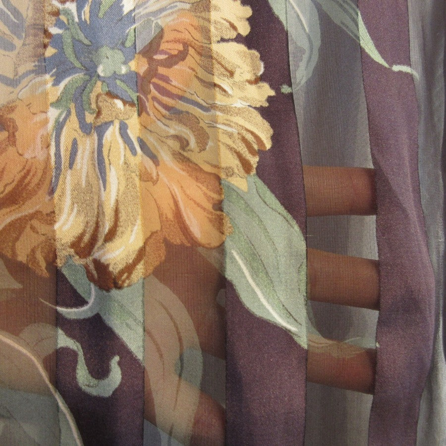 Jones New York Floral Silk Scarf - Long - 5375