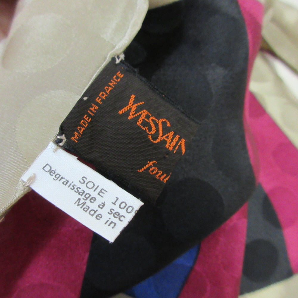 Vintage YVES SAINT LAURENT Silk Scarf - 35" Square - 5312