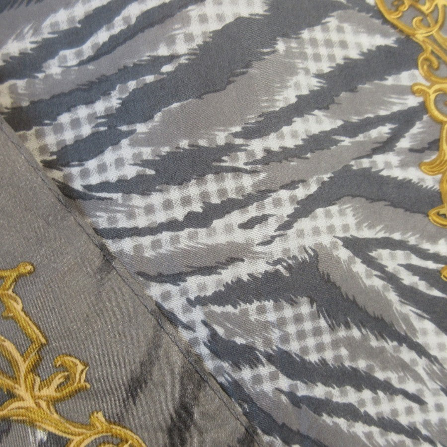 Tiger Striped Silk Scarf - Long - 5378