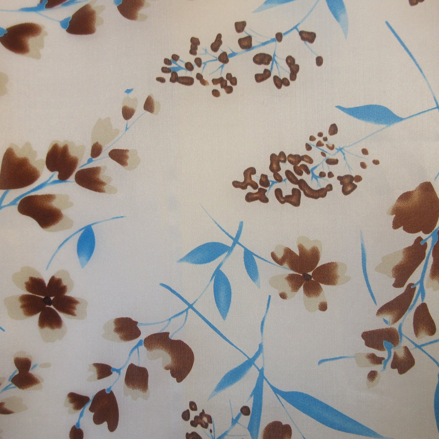 Floral Lightweight Silk Scarf - Long - 5381
