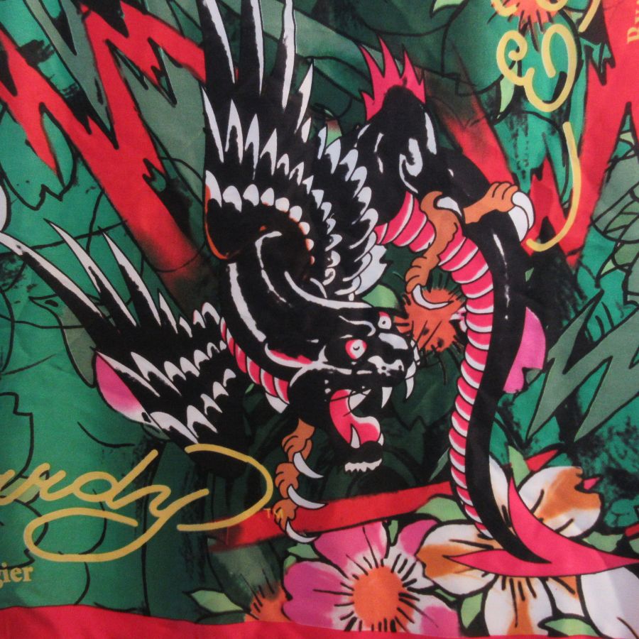 CHRISTIAN AUDIGIER Ed Hardy Silk Scarf - Square - 5303