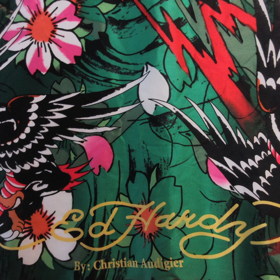 CHRISTIAN AUDIGIER Ed Hardy Silk Scarf - Square - 5303