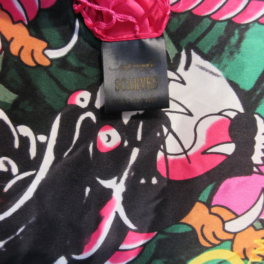 CHRISTIAN AUDIGIER Ed Hardy Silk Scarf - Square - 5303